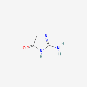 2-AMINO-3,5-DIHYDRO-4H-IMIDAZOL-4-ONE structure, CAS 503-86-6