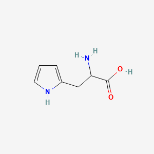 2-AMINO-3-(1H-PYRROL-2-YL)PROPANOIC ACID structure, CAS 3078-36-2