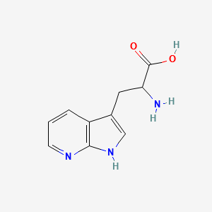 2-AMINO-3-(1H-PYRROLO[2,3-B]PYRIDIN-3-YL)PROPANOIC ACID structure, CAS 1137-00-4