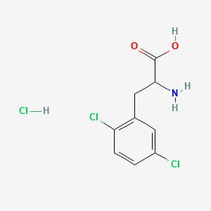 2-AMINO-3-(2,5-DICHLOROPHENYL)PROPANOIC ACID structure, CAS 128833-95-4