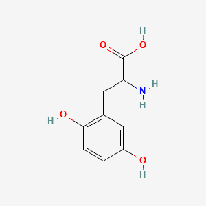 2-AMINO-3-(2,5-DIHYDROXYPHENYL)PROPANOIC ACID structure, CAS 26122-90-7