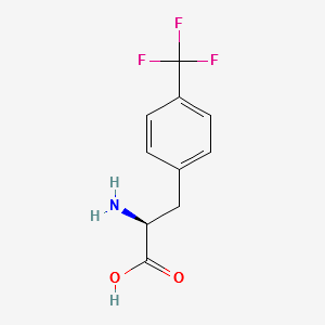 2-AMINO-3-(2-(TRIFLUOROMETHYL)PHENYL)PROPANOIC ACID structure, CAS 3832-75-5