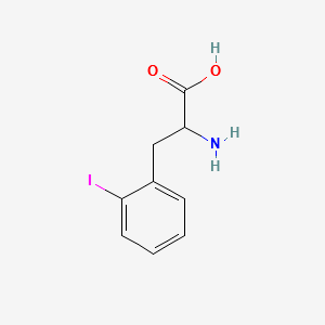 2-AMINO-3-(2-IODOPHENYL)PROPANOIC ACID structure, CAS 1986-86-3