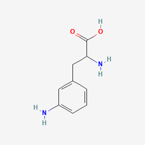 2-AMINO-3-(3-AMINOPHENYL)PROPANOIC ACID structure, CAS 28101-74-8