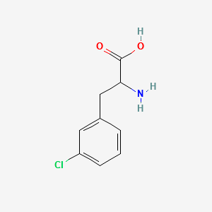 2-AMINO-3-(3-CHLOROPHENYL)PROPANOIC ACID structure, CAS 14091-12-4