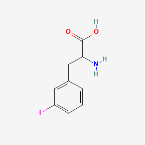 2-AMINO-3-(3-IODOPHENYL)PROPANOIC ACID structure, CAS 20846-38-2