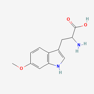 2-AMINO-3-(6-METHOXY-1H-INDOL-3-YL)PROPANOIC ACID structure, CAS 33600-67-8