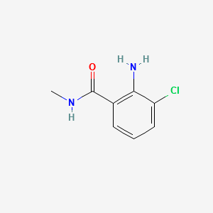 2-AMINO-3-CHLORO-N-METHYLBENZAMIDE structure, CAS 18343-42-5