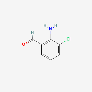 2-AMINO-3-CHLOROBENZALDEHYDE structure, CAS 397322-82-6