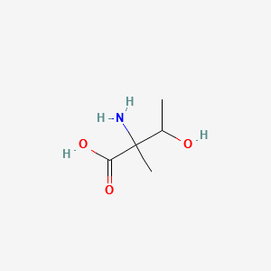 2-AMINO-3-HYDROXY-2-METHYLBUTANOIC ACID structure, CAS 10148-74-0