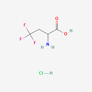 2-AMINO-4,4,4-TRIFLUORO-N-BUTYRIC ACID HYDROCHLORIDE structure, CAS 262296-39-9