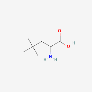 2-AMINO-4,4-DIMETHYLPENTANOIC ACID structure, CAS 106247-35-2