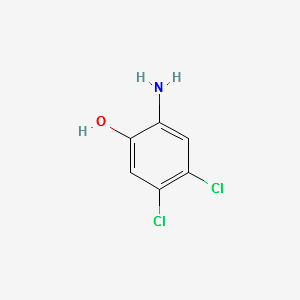 2-AMINO-4,5-DICHLOROPHENOL structure, CAS 28443-57-4