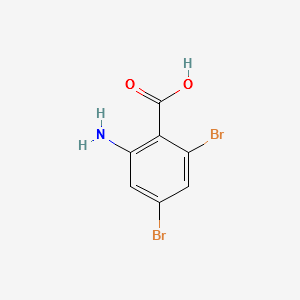 2-AMINO-4,6-DIBROMOBENZOIC ACID structure, CAS 81190-68-3