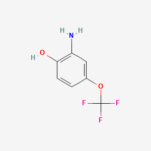 2-AMINO-4-(TRIFLUOROMETHOXY)PHENOL structure, CAS 461699-34-3