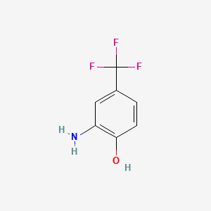 2-AMINO-4-(TRIFLUOROMETHYL)PHENOL structure, CAS 454-81-9