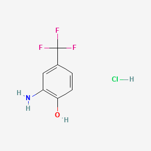 2-AMINO-4-(TRIFLUOROMETHYL)PHENOL HYDROCHLORIDE structure, CAS 112250-01-8