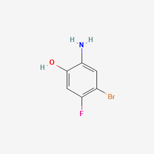2-AMINO-4-BROMO-5-FLUOROPHENOL structure, CAS 1016234-89-1