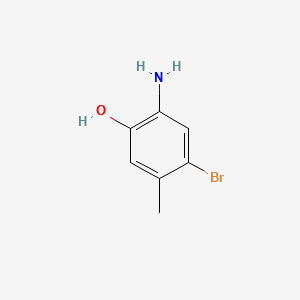 2-AMINO-4-BROMO-5-METHYLPHENOL structure, CAS 848358-81-6