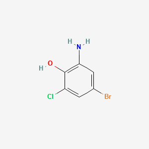 2-AMINO-4-BROMO-6-CHLOROPHENOL structure, CAS 855836-14-5