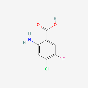 2-AMINO-4-CHLORO-5-FLUOROBENZOIC ACID structure, CAS 108288-16-0