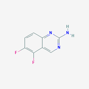 2-AMINO-5,6-DIFLUOROQUINAZOLINE structure, CAS 190273-85-9