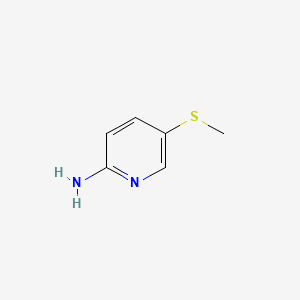 2-AMINO-5-(METHYLTHIO)PYRIDINE structure, CAS 77618-99-6