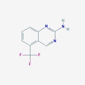 2-AMINO-5-(TRIFLUOROMETHYL)QUINAZOLINE structure, CAS 190273-74-6