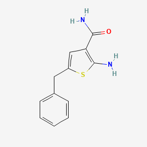 2-AMINO-5-BENZYLTHIOPHENE-3-CARBOXAMIDE structure, CAS 383382-37-4