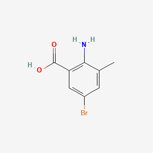 2-AMINO-5-BROMO-3-METHYLBENZOIC ACID structure, CAS 206548-13-2