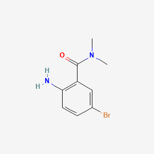 2-AMINO-5-BROMO-N,N-DIMETHYLBENZAMIDE structure, CAS 139253-79-5