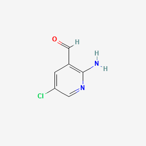 2-AMINO-5-CHLORONICOTINALDEHYDE structure, CAS 54856-61-0