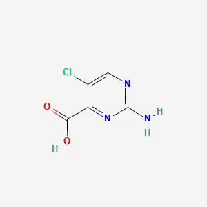 2-AMINO-5-CHLOROPYRIMIDINE-4-CARBOXYLIC ACID structure, CAS 45867-11-6