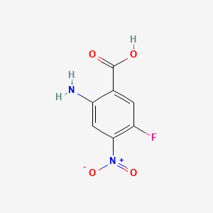 2-AMINO-5-FLUORO-4-NITROBENZOIC ACID structure, CAS 174566-51-9
