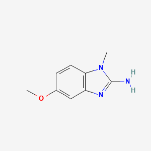 2-AMINO-5-METHOXY-1-METHYLBENZIMIDAZOLE structure, CAS 1805-02-3