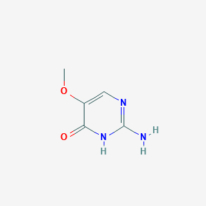 2-AMINO-5-METHOXYPYRIMIDIN-4(1H)-ONE structure, CAS 4763-35-3