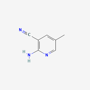 2-AMINO-5-METHYLNICOTINONITRILE structure, CAS 38076-78-7