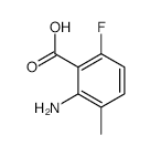 2-AMINO-6-FLUORO-3-METHYLBENZOIC ACID structure, CAS 874804-26-9