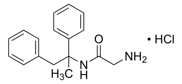 2-AMINO-N-(1,2-DIPHENYLPROPAN-2-YL)ACETAMIDE HYDROCHLORIDE structure, CAS 111686-79-4