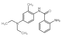 2-AMINO-N-(4-(DIETHYLAMINO)-2-METHYLPHENYL)BENZAMIDE structure, CAS 16231-75-7