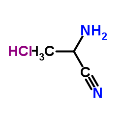 2-AMINOPROPANENITRILE HYDROCHLORIDE structure, CAS 72187-91-8