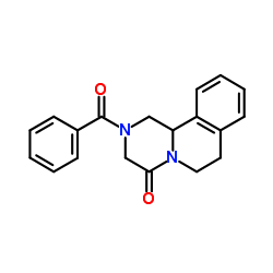 2-BENZOYL-2,3,6,7-TETRAHYDRO-1H-PYRAZINO[2,1-A]ISOQUINOLIN-4(11BH)-ONE structure, CAS 54761-87-4