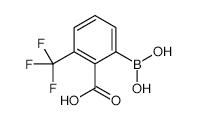 2-BORONO-6-(TRIFLUOROMETHYL)BENZOIC ACID structure, CAS 1256345-62-6