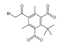 2-BROMO-1-(4-(TERT-BUTYL)-2,6-DIMETHYL-3,5-DINITROPHENYL)ETHANONE structure, CAS 175136-56-8