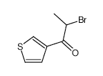 2-BROMO-1-(THIOPHEN-3-YL)PROPAN-1-ONE structure, CAS 31648-17-6