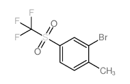 2-BROMO-1-METHYL-4-((TRIFLUOROMETHYL)SULFONYL)BENZENE structure, CAS 1133116-35-4