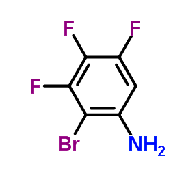 2-BROMO-3,4,5-TRIFLUOROANILINE structure, CAS 1000577-24-1