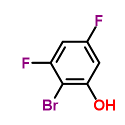 2-BROMO-3,5-DIFLUOROPHENOL structure, CAS 325486-43-9