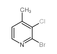 2-BROMO-3-CHLORO-4-METHYLPYRIDINE structure, CAS 884495-42-5