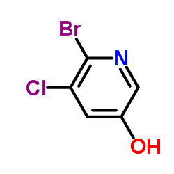 2-BROMO-3-CHLORO-5-HYDROXYPYRIDINE structure, CAS 130284-56-9